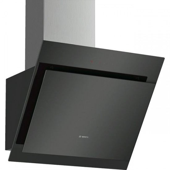 Bosch Serie 4 DWK67CM60 cooker hood Wall-mounted Black 660 m³/h