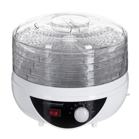 Esperanza EKD002 food dehydrator Black,Transparent,White 250 W