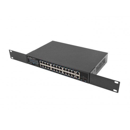 Lanberg RSGE-24P-2GE-2S-250 network switch Unmanaged