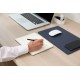 POUT HANDS3 PRO - Mouse pad with high-speed wireless charging, dark blue