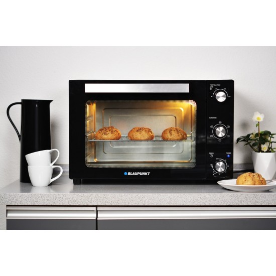 Blaupunkt EOM601 oven Black, Stainless steel