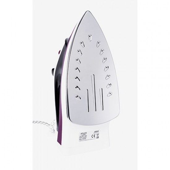 Adler AD 5022 Dry & Steam iron Ceramic soleplate Purple, 2200 W