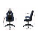 Huzaro FORCE 2.5 BLUE MESH Gaming armchair Mesh seat Black, Blue