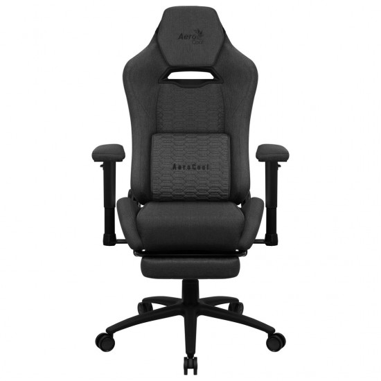 Aerocool ROYALASHBK Premium Ergonomic Gaming Chair Legrests Aeroweave Technology Black