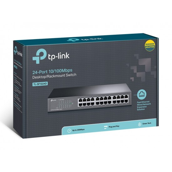 TP-Link TL-SF1024D network switch Unmanaged Fast Ethernet (10/100) Grey