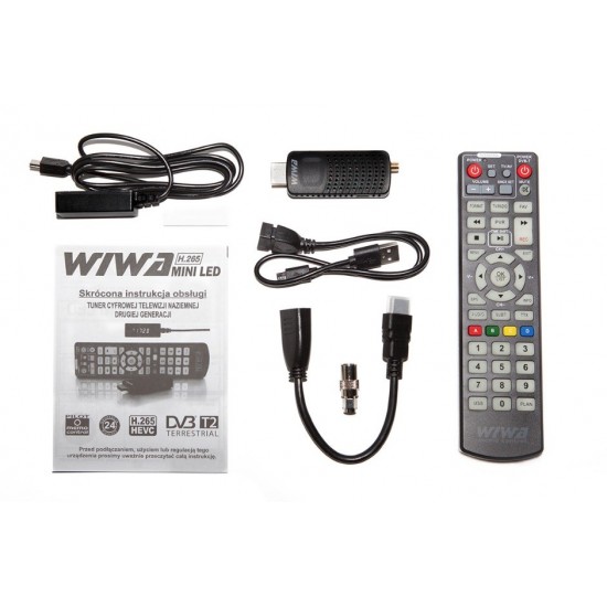 DVB-T/T2 WIWA H.265 MINI LED Tuner