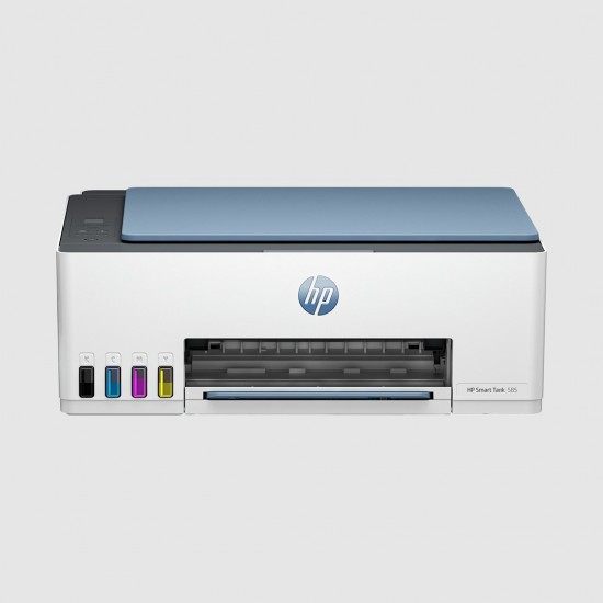 HP Smart Tank 585 All-in-One Printer, Home and home office, Print, copy, scan, Wireless; High-volume printer tank; Print from phone or tablet; Scan to PDF