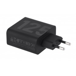 Motorola Wall Charger TurboPower 125W GaN USB-A w/ 1m USB-C, Black