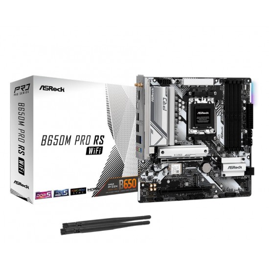 Asrock B650M Pro RS WiFi AMD B650 Socket AM5 micro ATX