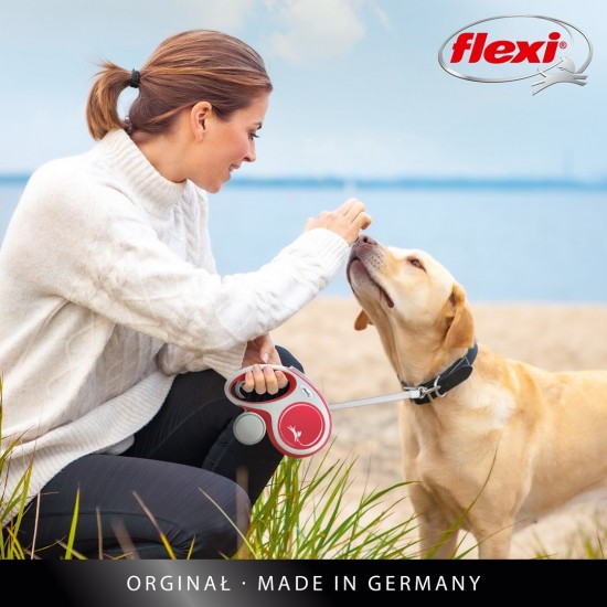 Flexi New COMFORT 8 m Black, Grey Dog Retractable lead