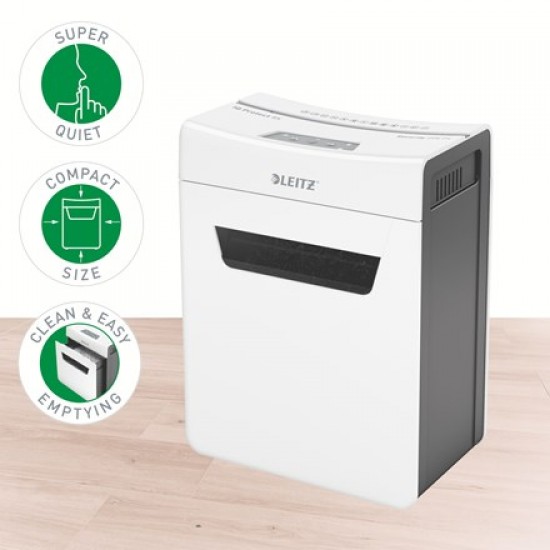 Leitz Shredder IQ Protect Premium 8X, P4, 8 sheets, 14 l basket