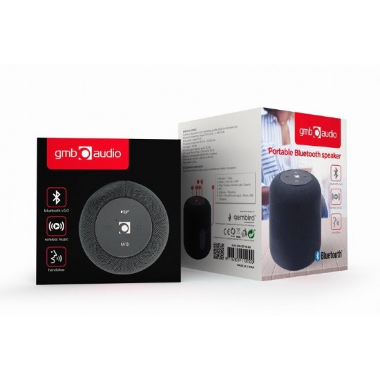 Gembird SPK-BT-15-BK portable speaker Mono portable speaker Black 5 W