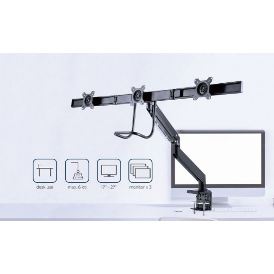 Gembird MA-DA3-03 monitor mount / stand 68.6 cm (27