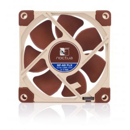 Noctua NOC-NF-A8-FLX computer cooling component Computer case Fan 8 cm Beige, Brown 1 pc(s)