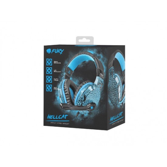 NATEC FURY HEADPHONES WITH MICROPHONE HELLCAT NFU-0863