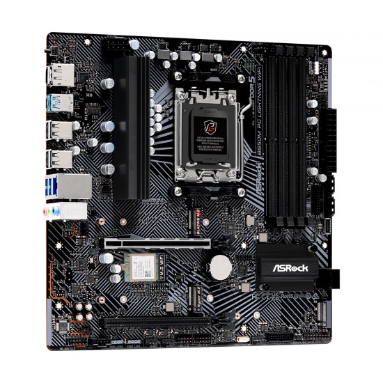 Asrock B650M PG LIGHTNING WIFI AMD B650M Socket AM5 micro ATX