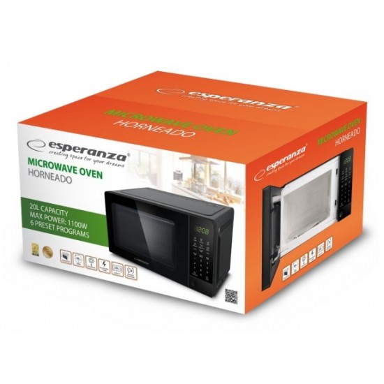 Esperanza EKO009 Microwave Oven 1100W Black