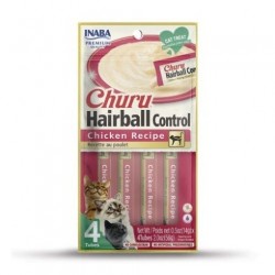 INABA Churu Hairball Chicken - cat treat - 4x14 g