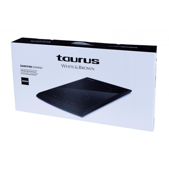 Taurus Darkfire Domino Black Countertop 31 cm Zone induction hob 2 zone(s)