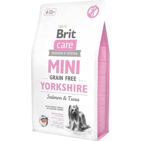 BRIT Care Mini Yorkshire Grain Free Salmon with tuna - dry dog food - 2 kg