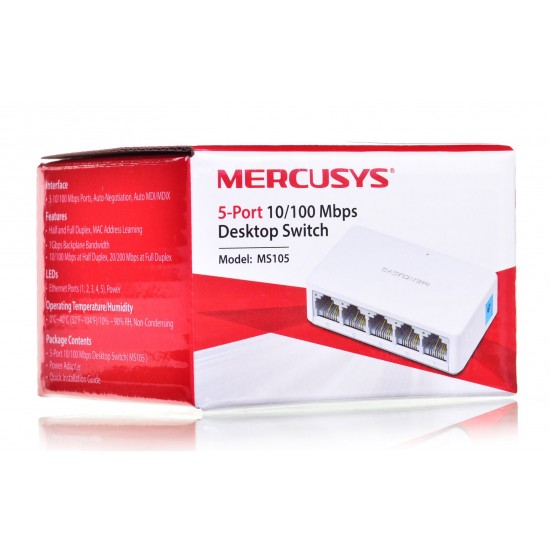 Mercusys 5-Port 10/100Mbps Desktop Switch