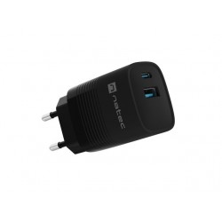 NATEC CHARGER RIBERA GAN 1X USB-A + 1X USB-C 30W