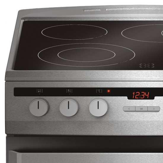 Amica 618CE3.434HTaKDQ(Xx) Freestanding cooker Ceramic Stainless steel A-20%