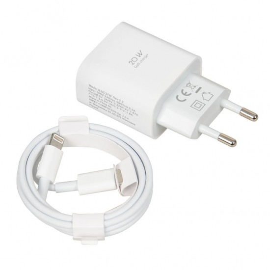 Wall charger iBOX C-37 GaN PD20W, white