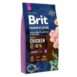 BRIT Premium by Nature Chicken Small Junior  - dry dog food - 3 kg