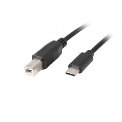 Lanberg CA-USBA-13CC-0018-BK cable 1.8 m USB 2.0 USB C USB B Black