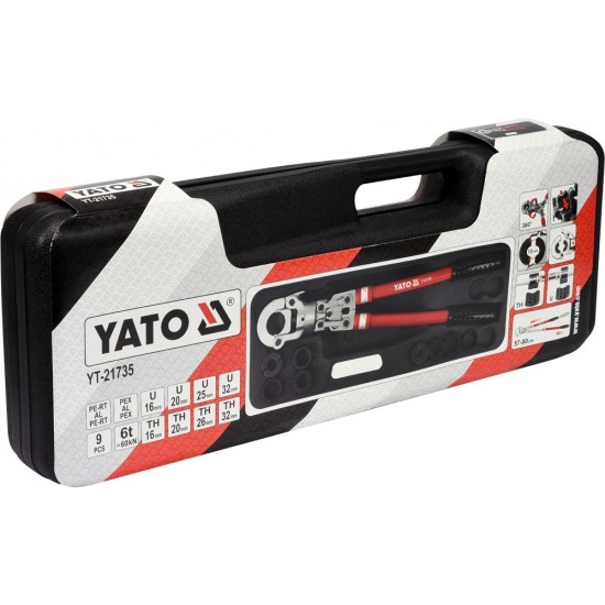 Yato YT-21735 Crimping tool Black,Red