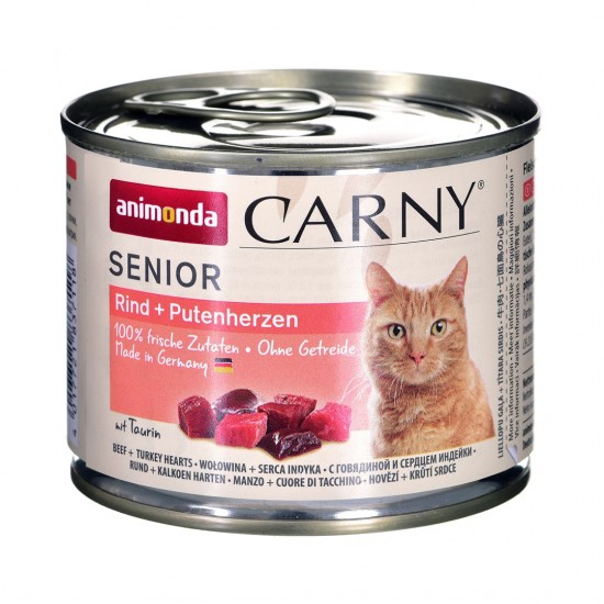 Animonda Carny Senior Beef and turkey hearts 200 g