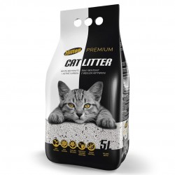 HILTON Bentonite with activated carbon White - cat litter - 5 l