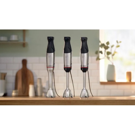 Bosch Serie 6 MSM6M820 blender Immersion blender 1200 W Black, Stainless steel