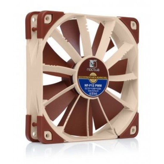 Noctua NOC-NF-F12-PWM Computer case Fan 12 cm Beige, Brown 1 pc(s)