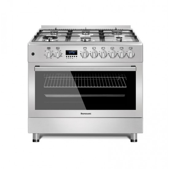 Gas-electric cooker Ravanson KWGE-K90-6 TOP CHEF