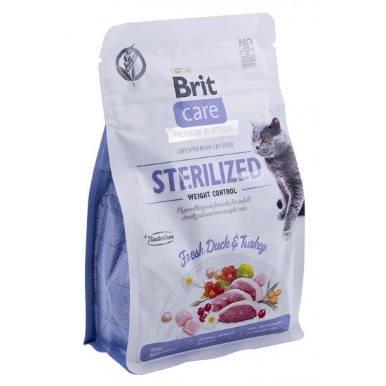 BRIT Care Grain-Free Sterilized Weight Control  - dry cat food - 400 g