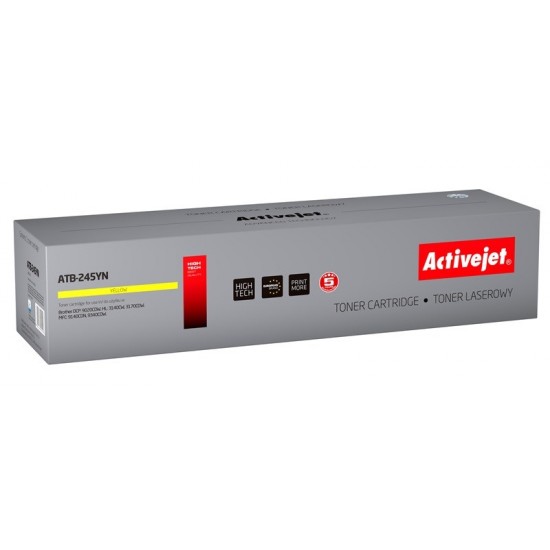 Activejet ATB-245YN Toner cartridge (replacement for Brother TN-245Y; Supreme; 2200 pages; yellow)