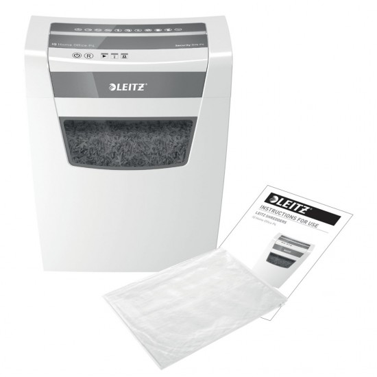 Leitz IQ Home Office P-4 paper shredder Particle-cut shredding 22 cm White