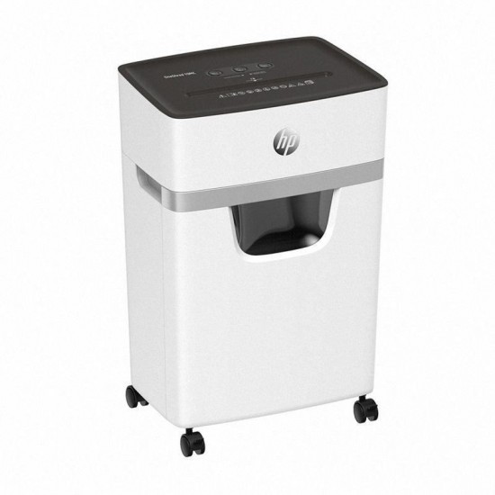 HP ONESHRED 10MC shredder, micro cut, P-5, 10 card, 20l, light grey