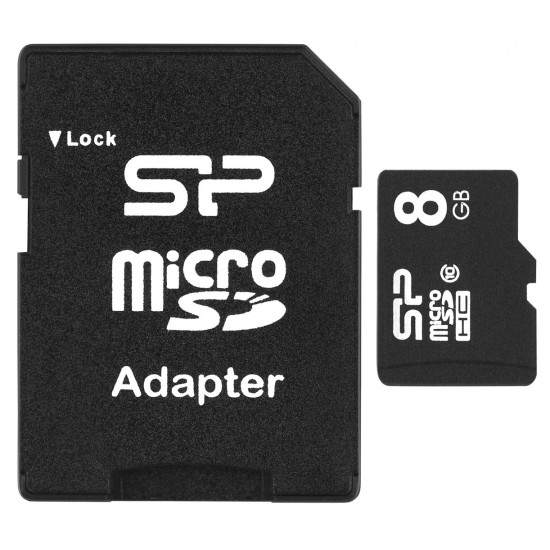 Silicon Power SP008GBSTH010V10SP memory card 8 GB MicroSDHC Class 10