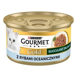 PURINA Gourmet Gold Succulent Delights Ocean fish - wet cat food - 85g