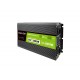 Green Cell Przetwornica napicia PowerInverter LCD 24 V 3000W/60000W Przetwornica samochodowa z wywietlaczem - czysty sinus power adapter/inverter Auto Black