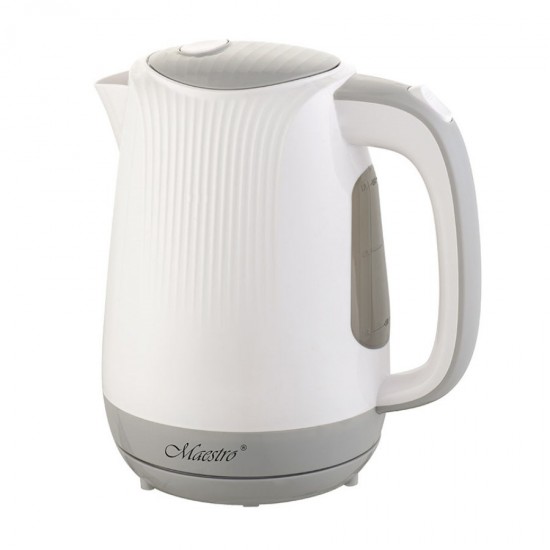 Feel-Maestro MR042 white electric kettle 1.7 L Grey, White 2200 W