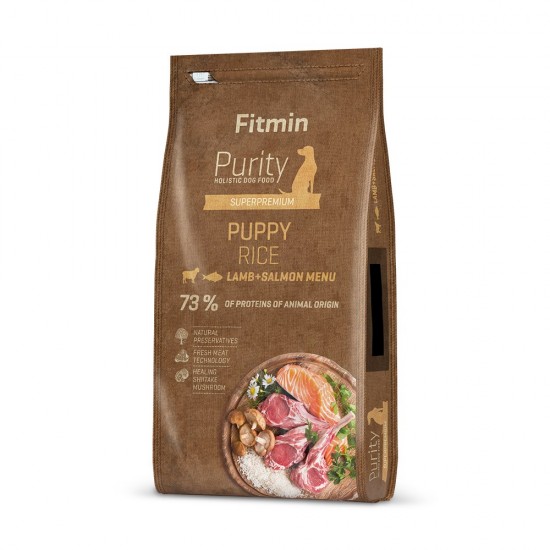 FITMIN Purity Rice Puppy Lamb with salmon - dry dog food - 2 kg