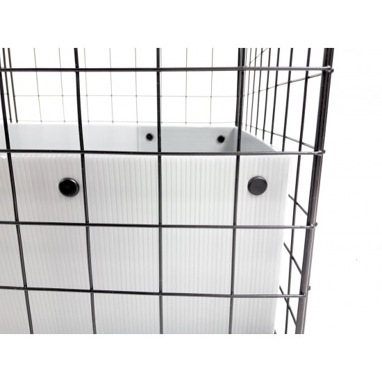 C&C modular cage 5x2 pig rabbit hedgehog black 180 x 75 x 37 cm