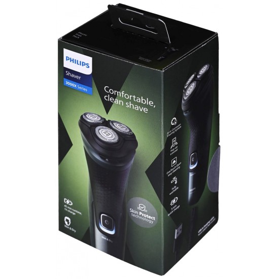 Philips X3052/00 men's shaver Rotation shaver Trimmer Black, Green