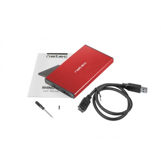 NATEC HDD ENCLOSURE RHINO GO (USB 3.0, 2.5