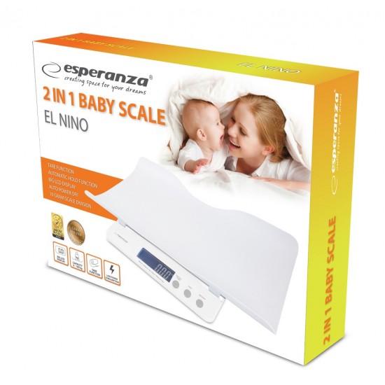 Esperanza EBS017 Children's scales for infants 2in1 White