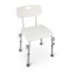 Shower stool with backrest and handles